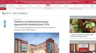 
                            6. Children's of Atlanta Decreases Appendicitis Readmissions 75% - Epic