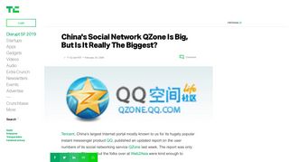 
                            4. China's Social Network QZone Is Big, But Is It Really The ...