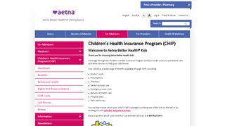 
                            3. CHIP Members - Aetna