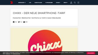 
                            4. chixx - Der neue D-Netz-Tarif mit All-Net-Flat| chixx - ProSieben