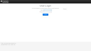 
                            8. choiceADVANTAGE User Login