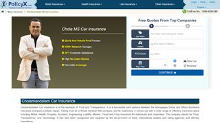 
                            6. Cholamandalam Car Insurance - PolicyX.com