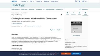 
                            2. Cholangiocarcinoma with Portal Vein Obstruction