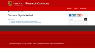 
                            5. Choose a Sign-in Method - Research Commons