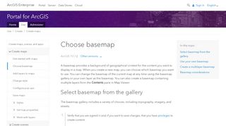 
                            1. Choose basemap—Portal for ArcGIS | ArcGIS Enterprise