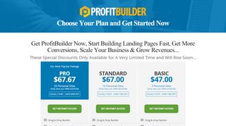 
                            1. Choose the BEST Package for Your Needs... - ProfitBuilder