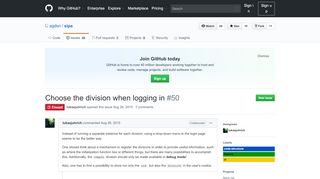 
                            9. Choose the division when logging in · Issue #50 · …