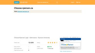 
                            11. Choose.ryerson.ca: Choose>Ryerson Login - Admissions ...