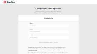
                            8. ChowNow Restaurant Agreement