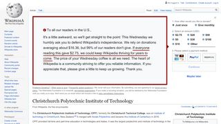 
                            7. Christchurch Polytechnic Institute of Technology - Wikipedia