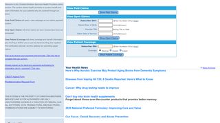 
                            5. Christian Brothers Health Care Provider Menu