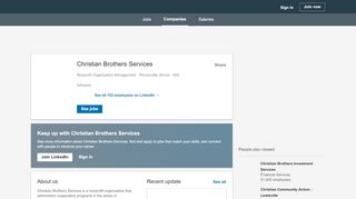 
                            4. Christian Brothers Services | LinkedIn