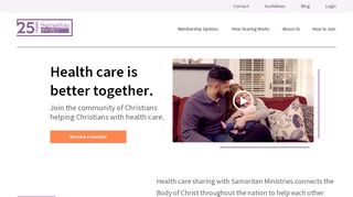 
                            6. Christian Health Care Sharing | Samaritan Ministries