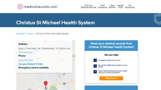
                            9. Christus St Michael Health System | MedicalRecords.com