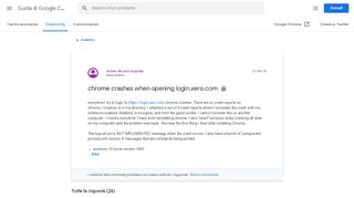 
                            2. chrome crashes when opening login.xero.com - Guida di Google ...