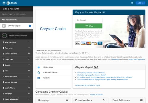 
                            11. Chrysler Capital: Login, Bill Pay, Customer Service and ...