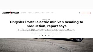 
                            7. Chrysler Portal electric minivan heading to production, report says - Cnet