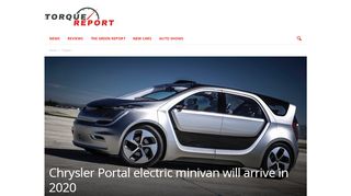 
                            5. Chrysler Portal electric minivan will arrive in 2020 | The Torque Report