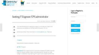 
                            5. CHUG | Seeking IT Engineer/CPS administrator