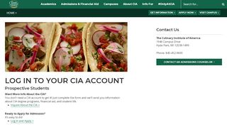 
                            10. CIA Account Login | Culinary Institute of America