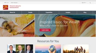 
                            6. CIBC Private Wealth Management - Home Page