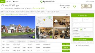 
                            5. Cidermill Village Apartments - Rochester Hills, MI | Apartments.com