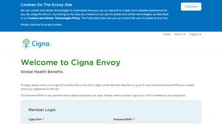 
                            4. Cigna Global Health Benefits - Member LogIn for Cigna Envoy