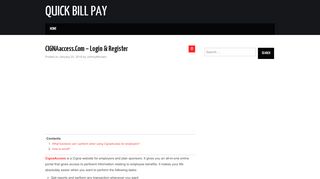 
                            7. CIGNAaccess.Com - Login & Register - Quick Bill Pay