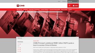 
                            7. CIMB-Principal’s additional RMB1 billion RQFII quota a ...