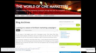 
                            8. Cine Marketing | THE WORLD OF CINE …