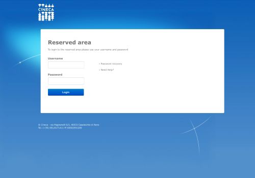 
                            5. Cineca - Login