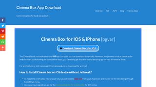 
                            4. Cinema Box Apk For iOS (UPDATED September 2019)