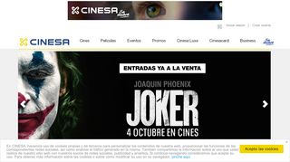 
                            1. CINES CINESA · Compra de entradas, cartelera de …