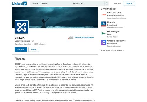 
                            5. CINESA | LinkedIn