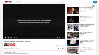 
                            7. Cingular Wireless Commercial - Anatomy - YouTube