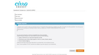 
                            3. Cirro Energy - Sign Up for Service