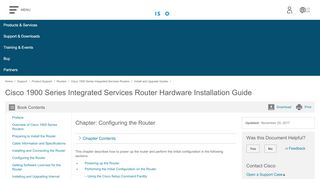 
                            7. Cisco 1900 Series Integrated Services Router Hardware ...