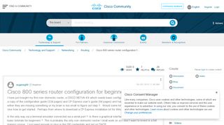 
                            5. Cisco 800 series router configuration f... - Cisco Community