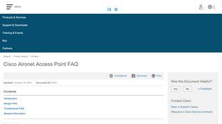 
                            5. Cisco Aironet Access Point FAQ - Cisco