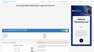 
                            6. Cisco ASA 5505 Default Router Login and Password