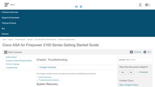 
                            6. Cisco ASA for Firepower 2100 Series Getting Started Guide ...