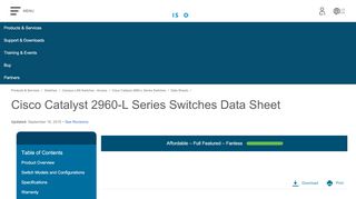 
                            8. Cisco Catalyst 2960-L Series Switches Data Sheet