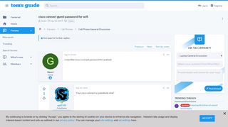 
                            1. cisco connect guest password for wifi | Tom's Guide Forum
