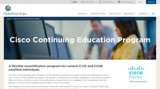 
                            9. Cisco Continuing Education Program - Global Knowledge