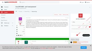 
                            7. Cisco DPC3825 - can't reset password | Tom's Hardware Forum