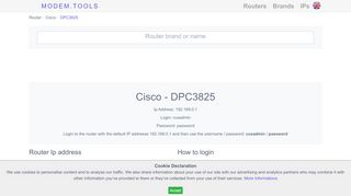 
                            1. Cisco DPC3825 Default Router Login and …