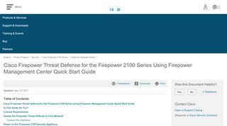 
                            2. Cisco Firepower Threat Defense for the Firepower 2100 Series Using ...