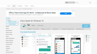 
                            7. Cisco Spark for Windows 10 free download on 10 App Store