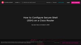 
                            9. Cisco SSH (Secure Shell) Router Configuration | Pluralsight