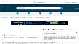 
                            4. Cisco Switch aaa Console Authentication - Cisco Community